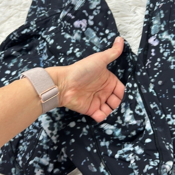 Lululemon Fast & Free 7/8 Tight II *Nulux 25" Pixel Haze Multi Black - Picture 4 of 6